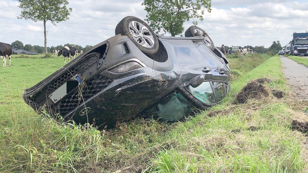 Rettungseinsatz Bei Folmhusen Unfall Nach Berholvorgang Fahrerin