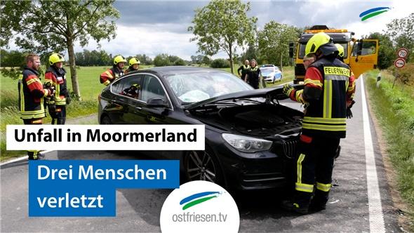Unfall in Moormerland: Drei Menschen verletzt