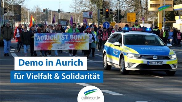 "Aurich ist bunt" - Demo für Vielfalt