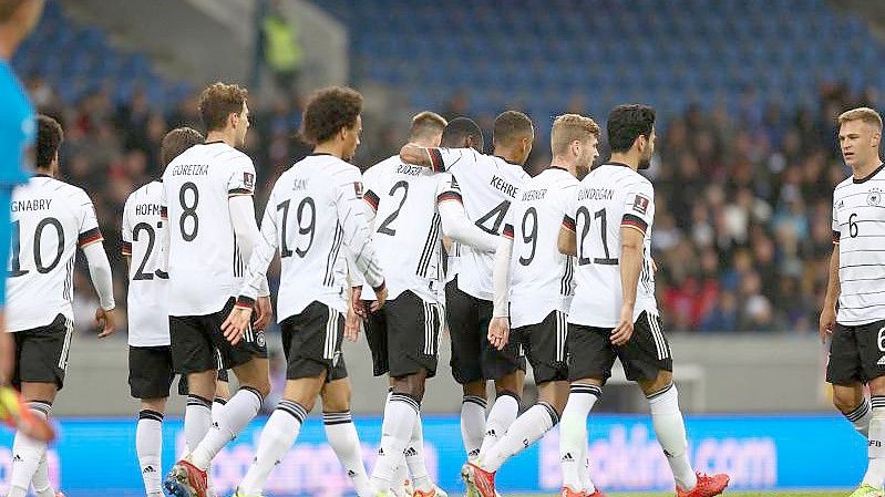 Die DFB-Elf gewinnt auf Island mit 4:0. Foto: Christian Charisius/dpa