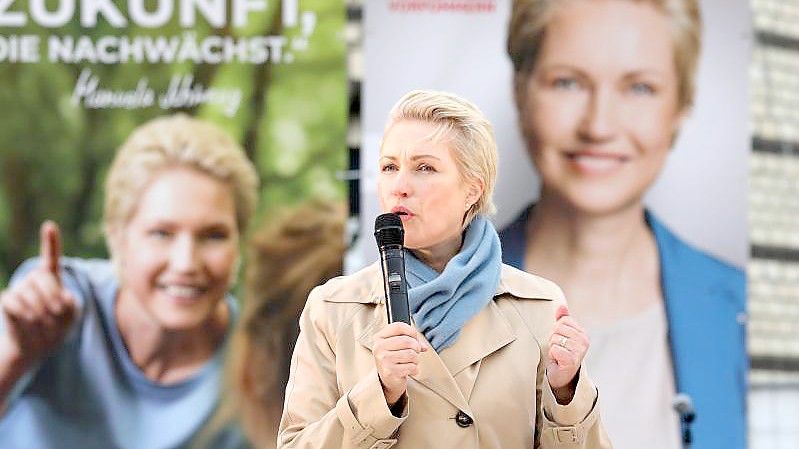 Laut letzten Umfragen kann Ministerpräsidentin und Spitzenkandidatin Manuela Schwesig auf einen Wahlsieg hoffen. Foto: Bernd Wüstneck/dpa-Zentralbild/dpa