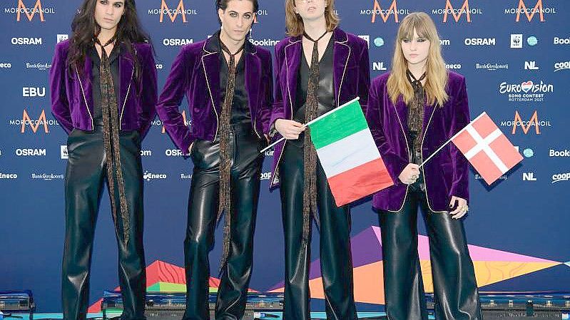 Die Rockband Måneskin aus Italien gewann den ESC in diesem Jahr. Foto: Soeren Stache/dpa-Zentralbild/dpa