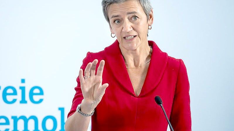 EU-Kommissionsvizepräsidentin Margrethe Vestager. Foto: Bernd von Jutrczenka/dpa