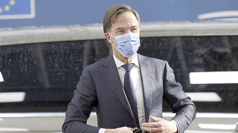 „Es gibt auch sehr viel zu tun“: Der niederländische Premier Mark Rutte. Foto: Olivier Matthys/Pool AP/dpa