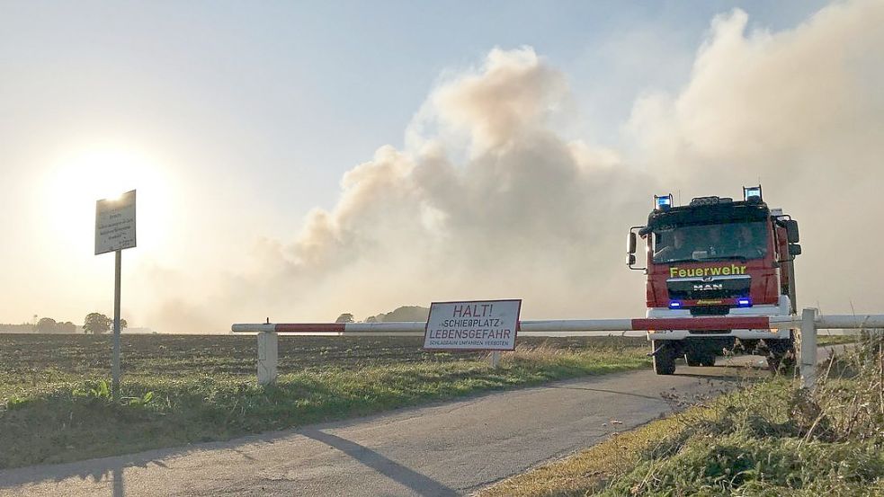 Gut einen Monat dauerte es im Jahr 2018 bis der Moorbrand auf dem Schießplatz im Emsland gelöscht war. Die Schäden an Flora und Fauna sind erheblich. Foto: Konjer/dpa