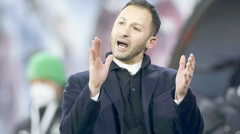 Leipzigs neuer Trainer Domenico Tedesco feierte einen klaren Sieg bei seinem Debüt. Foto: Jan Woitas/dpa-Zentralbild/dpa