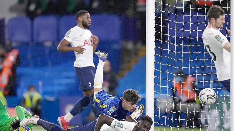 Nationalspieler Kai Havertz (M) brachte Chelsea beim Sieg gegen Tottenham in Führung. Foto: John Walton/PA Wire/dpa