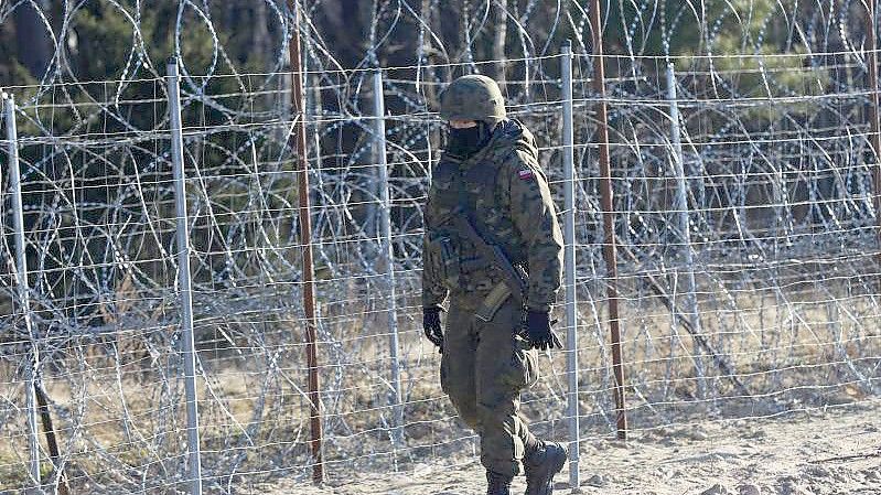 Polen will die Befestigung an der EU-Außengrenze zu Belarus dauerhaft errichten. Foto: Doris Heimann/dpa/Archivbild