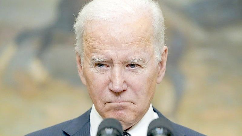 In einer Ansprache im Weißen Haus äußert sich Joe Biden zur Ukraine-Krise (Archivbild). Foto: Alex Brandon/AP/dpa