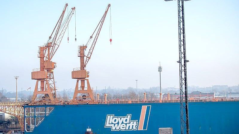 Die Bremerhavener Lloyd-Werft hat rund 230 Mitarbeiter. Foto: Sina Schuldt/dpa