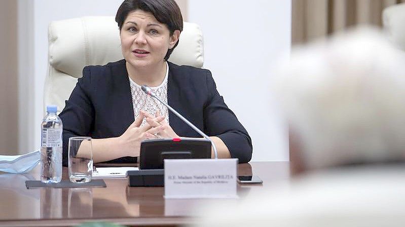 Natalia Gavrilița, Ministerpräsidentin der Republik Moldau, in Chisinau. Foto: Bernd von Jutrczenka/dpa
