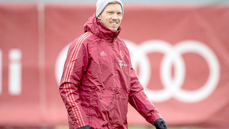 Kann den Freiburger Einspruch nicht nachvollziehen: Bayern-Coach Julian Nagelsmann. Foto: Matthias Balk/dpa