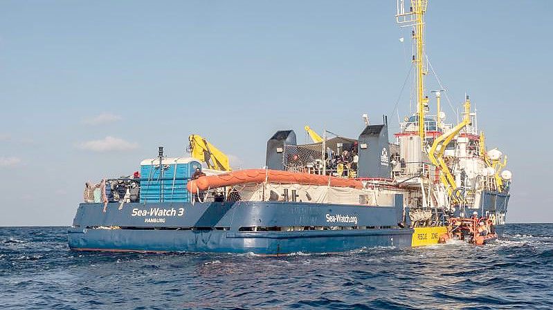 Das Schiff „Sea-Watch 3“ kreuzt aktuell vor der libyschen Küste (Archivbild). Foto: Selene Magnolia/Sea-Watch/dpa/Archiv