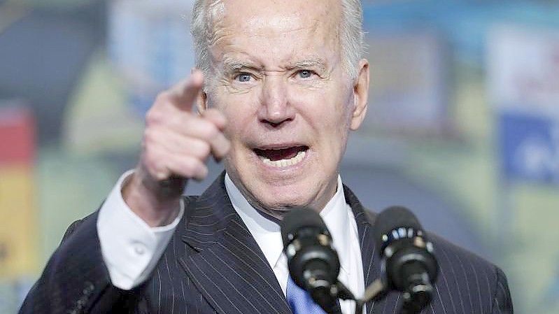 US-Präsident Joe Biden spricht im Zusammenhang mit dem Krieg in der Ukraine von „Völkermord“. Foto: Carolyn Kaster/AP/dpa