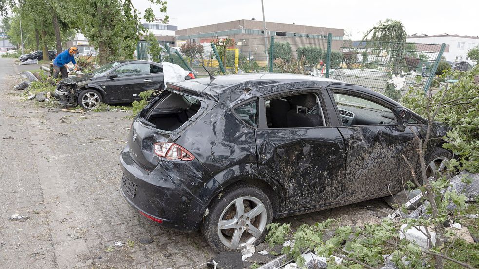 Tornado richtet massive Schäden in Paderborn an Foto: Friso Gentsch