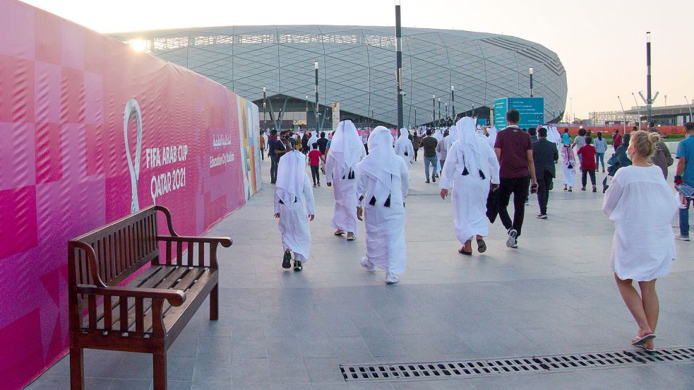 Das Education City Stadium ist eines der acht WM-Stadien in Katar. Bier wurde hier noch nie ausgeschenkt. Foto: IMAGO IMAGES/Action Pictures