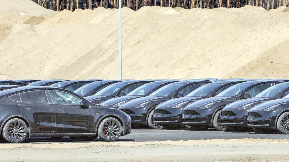 Kunden müssen doch noch etwas auf ihren Tesla warten: Wegen angeblichen Funktionsproblemen bleiben die Autos länger im Werk. Foto: imago images/Jochen Eckel