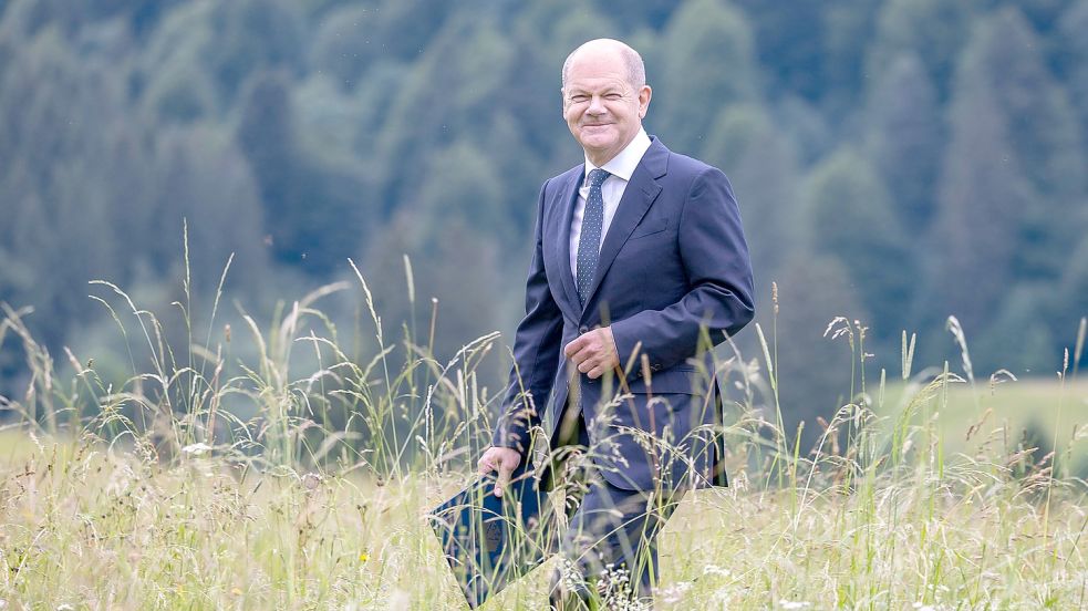 Olaf Scholz gibt sich gerne als Kanzler, der sich um die Umwelt müht. Tatsächlich macht er politisch gerade Rückschritte in Klimafragen möglich. Foto: Imago Images / Eibner Europa