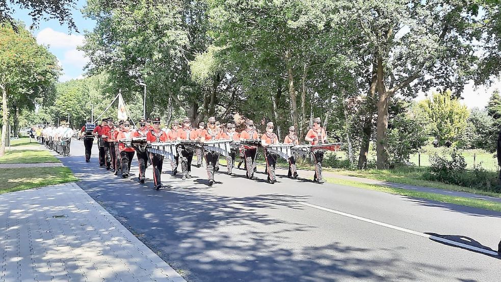 Die Musik des Spielmannszuges Flachsmeer steht auch im Mittelpunkt der Jubiläumsfeierlichkeiten. Foto: Privat