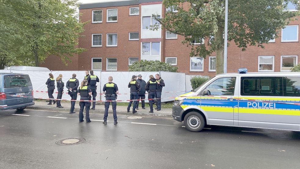 Die Tote war am Montagmorgen in einer Wohnung an der Popenser Straße entdeckt worden. Foto: Archiv/Löschen