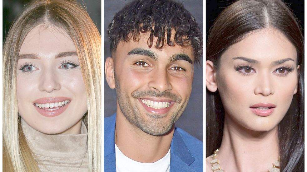 „Bibi“ Claßen (v.l.), Younes Zarou, Pia Wurtzbach: Sie alle gehören zu den Top 10 der bekanntesten deutschen Influencer. Foto: imago images/Eventpress; Gartner; Everett Collection