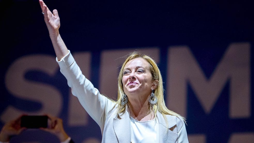 Giorgia Meloni holte mit ihrer Partei Fratelli d‘Italia die meisten Stimmen bei der Parlamentswahl. Foto: imago images/NurPhoto