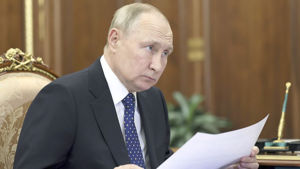 Einladung ausgeschlagen: Wladimir Putin reist kommende Woche nicht zum G20-Gipfel auf die indonesische Insel Bali. Foto: Pool Sputnik Kremlin/AP/DPA