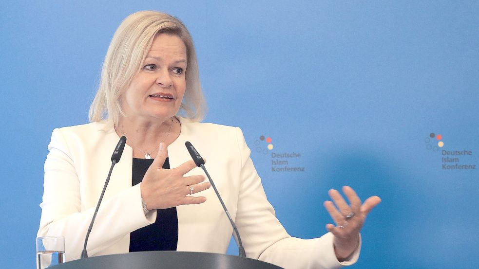 Bundesinnenministerin Nancy Faeser belebte die Deutsche Islamkonferenz wieder – mit welchem Ziel? Foto: dpa