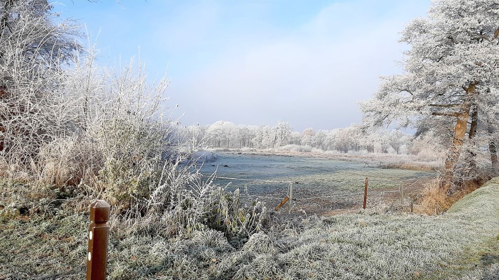 Johannes Hensen aus Burlage hat diese Winterlandschaft fotografiert. Foto: Hensen