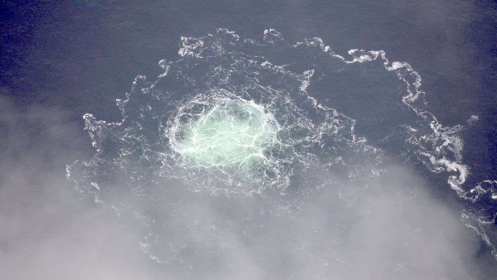 Das Gasleck nach einer Explosion bei Nord Stream 2 hatte größere Umweltauswirkungen als gedacht. Foto: Swedish Coast Guard