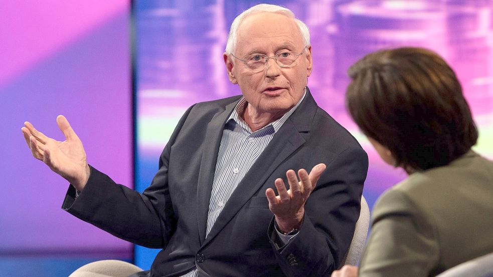 Nicht zum ersten Mal war Oskar Lafontaine zu Gast bei Talkshow-Moderatorin Sandra Maischberger. Foto: dpa/Melanie Grande