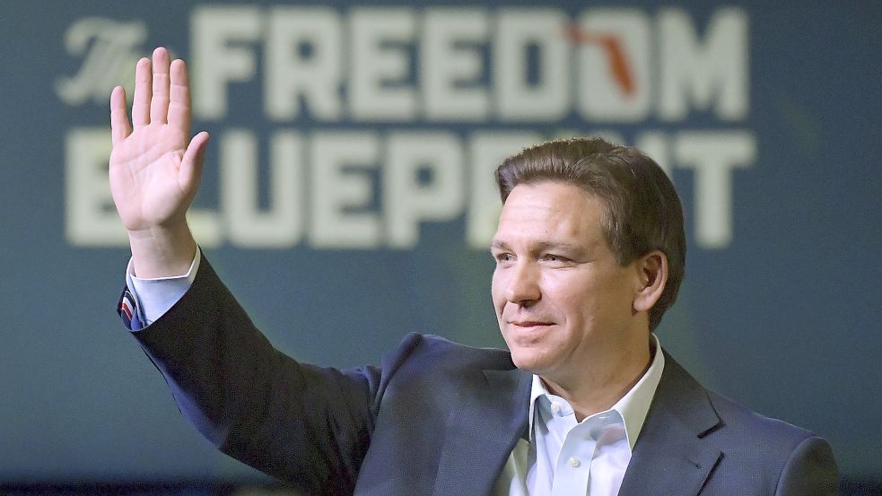 Ron DeSantis ist Gouverneur von Florida. Foto: dpa/AP/Ron Johnson