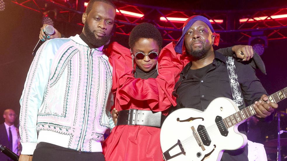 Pras Michel, Lauryn Hill und Wyclef Jean (v.l.n.r.) feierten als Fugees in den 1990er Jahren große Erfolge. Nun droht Pras Michel das Gefängnis. Foto: imago images/MediaPunch