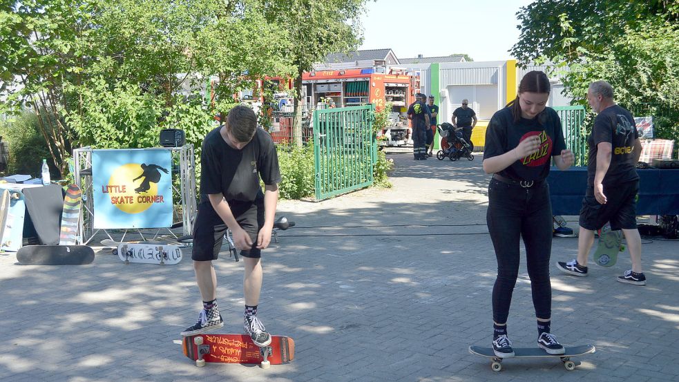 Auch Skateboard-Tricks wurden gezeigt.