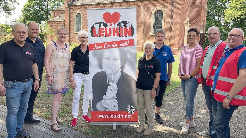 Ein Dorf hält zusammen: Gemeinsam mit Leukin organisierten Vereine und öffentliche Einrichtungen aus Völlenerkönigsfehn die Aktion für Fenno. Foto: Kruse