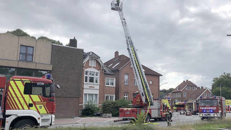 Die Feuerwehr war am Dienstagnachmittag in Aurich im Einsatz. Foto: Keller