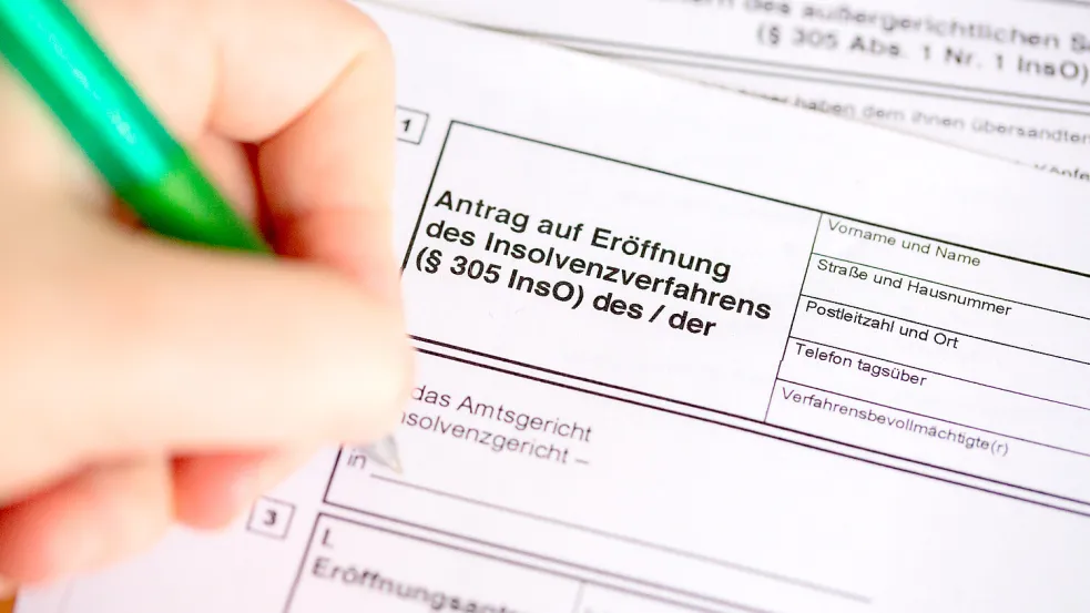Das Statistische Landesamt Niedersachsen hat seine Halbjahresstatistik zu Insolvenzverfahren veröffentlicht – auch bezüglich Ostfriesland. Symbolfoto: Gutierrez-Juarez/dpa