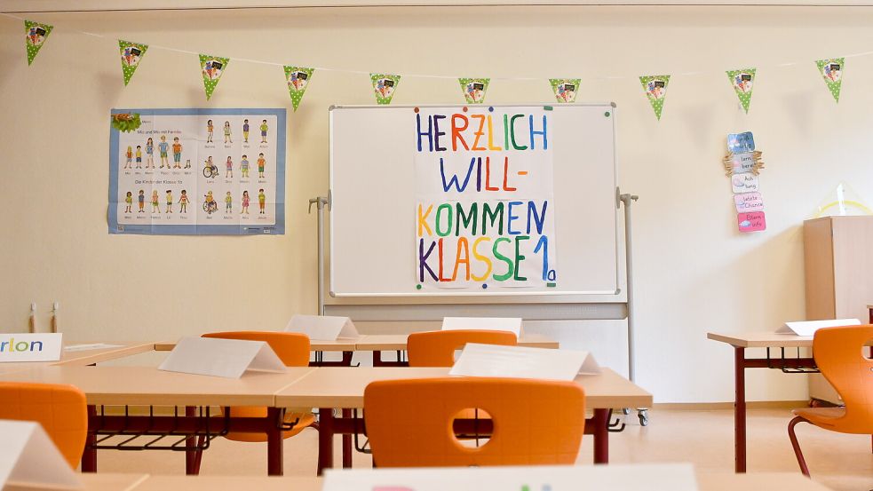 Für die Kinder der 1 a gibt es einen neuen Klassenraum.