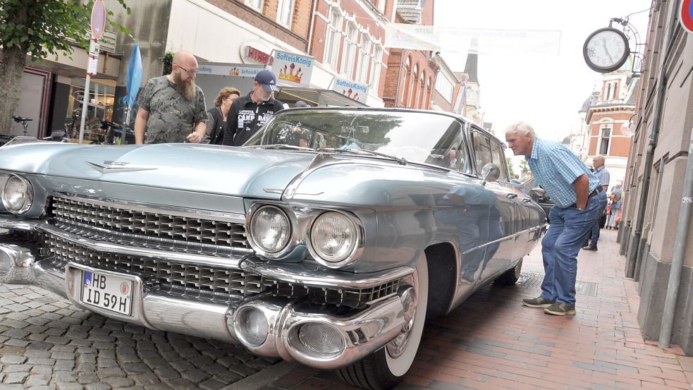 Wunderschöne US-Autos gibt es am Wochenende wieder in der Innenstadt. Foto: Wolters/Archiv