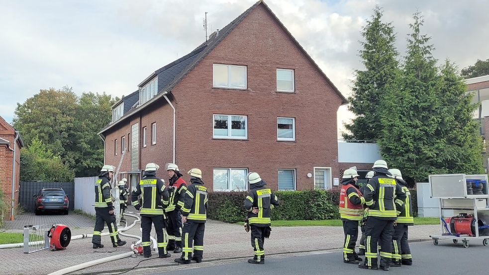 Die Atemschutzträger der Feuerwehr Norden konnte das Gasleck finden. Foto: Rebecca Kresse