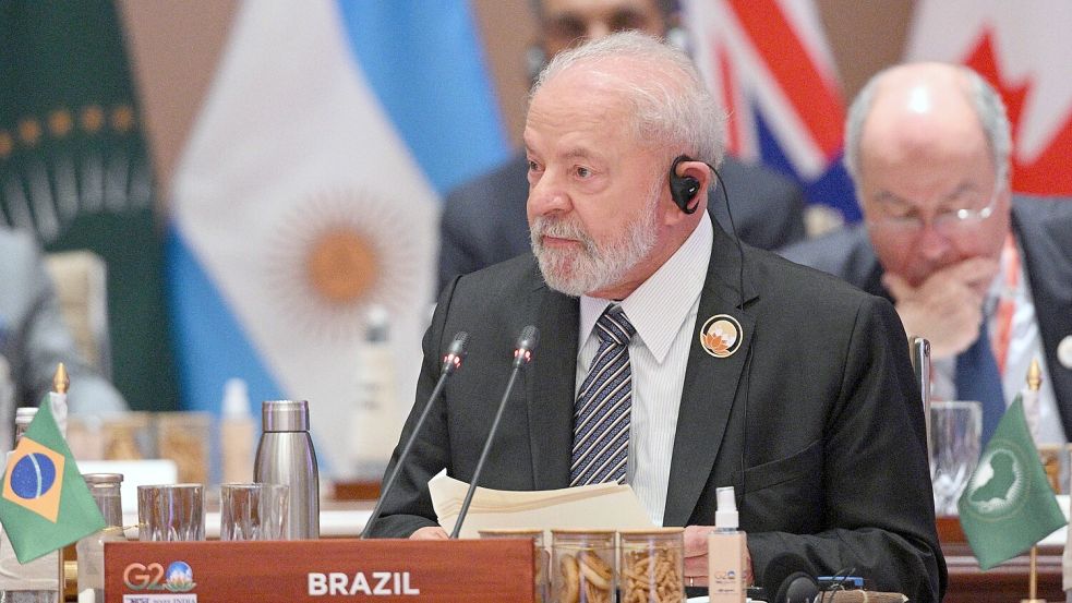 Brasiliens Präsident Lula da Silva beim G20-Gipfel in Indien. Foto: imago images/SNA