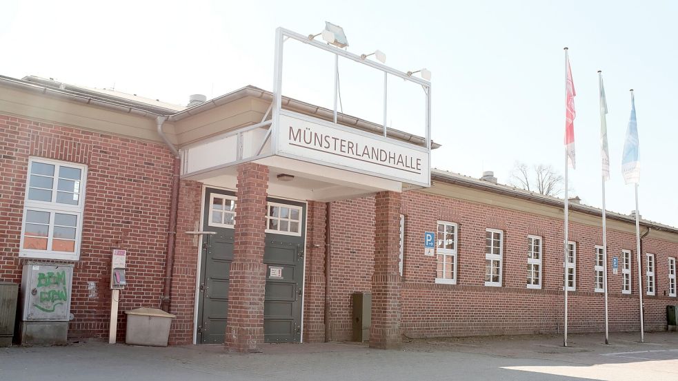 Seit Januar 2022 ist die Münsterlandhalle aufgrund baulicher Mängel gesperrt. Foto: Niemeyer