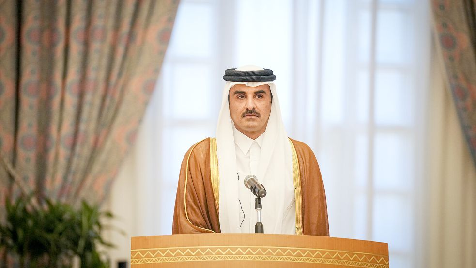 Der Emir von Katar, Tamim bin Hamad Al Thani, hofft auf einen baldigen Durchbruch in der Geisel-Frage. Foto: dpa/Kay Nietfeld