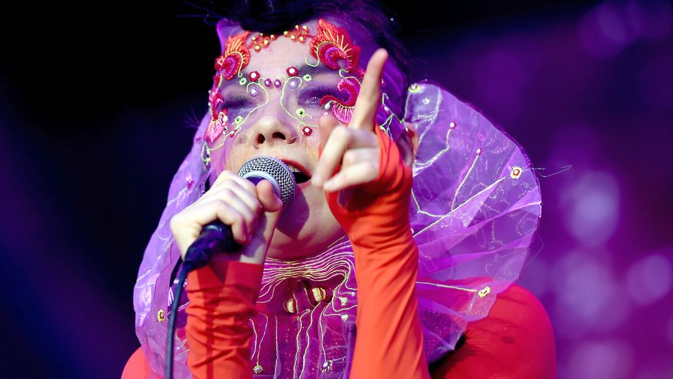 Björk tritt seit Jahren nur noch mit Maske auf. Foto: dpa-Zentralbild