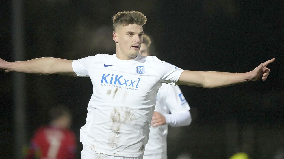 Marek Janssen vom SV Meppen trifft und trifft und trifft. Foto: IMAGO / Werner Scholz