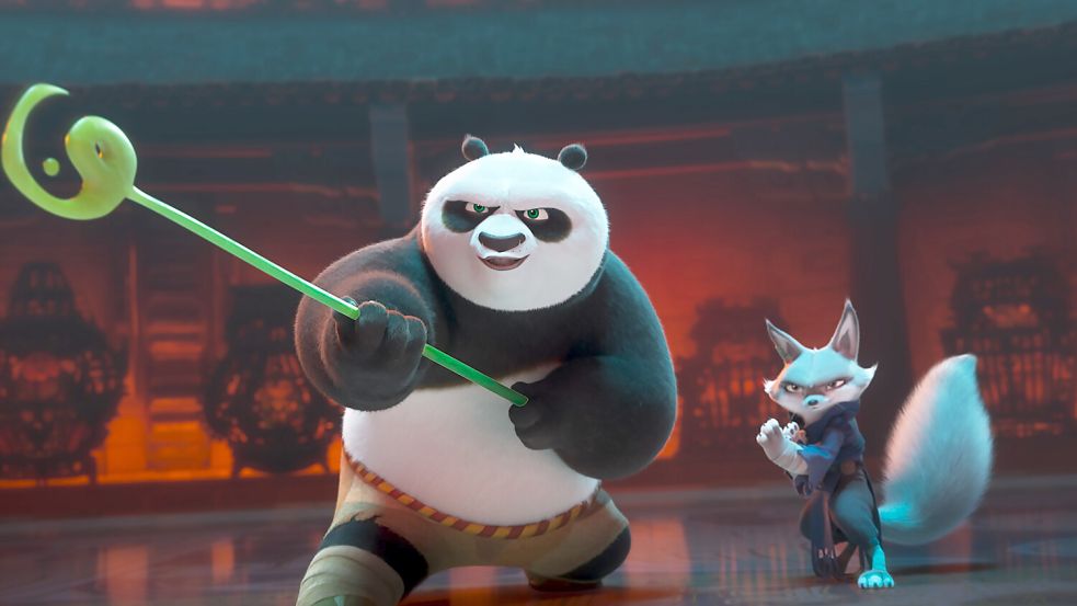 Kung Fu Panda 4: Po muss seinen Titel als Drachenkrieger weitergeben: Wäre die Füchsin Zhen eine würdige Erbin? Foto: Dreamworks