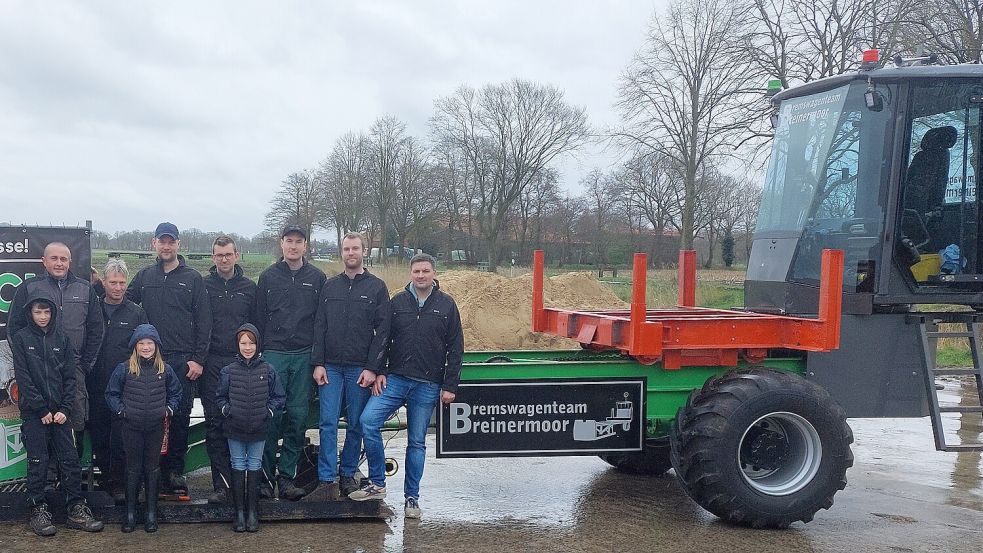 Das Bremswagenteam Breinermoor, das den Trecker-Treck veranstaltet, wird mit dem selbstgebauten Bremswagen die vielen Traktoren vor große Herausforderungen stellen. Foto: Bunger