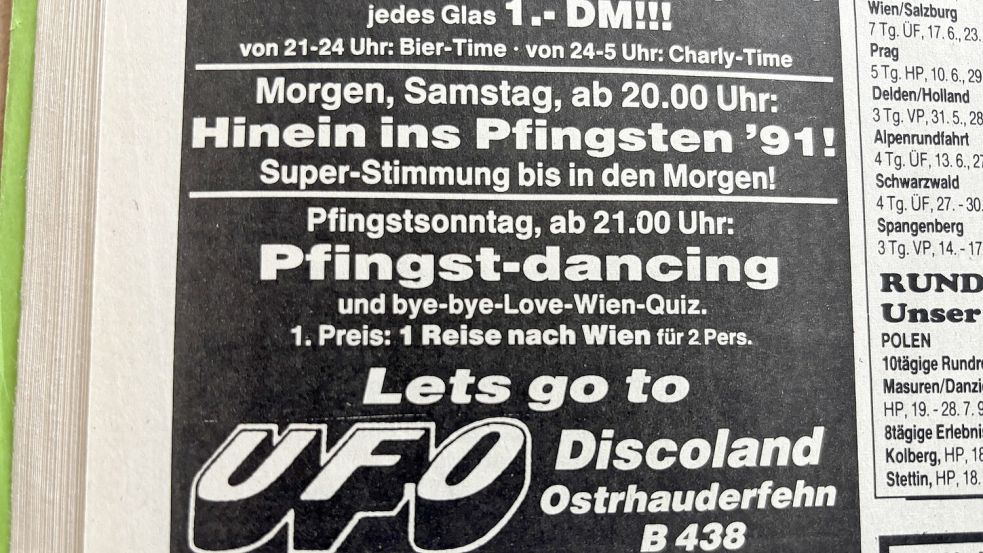 In der Diskothek Ufo stiegen 1991 zwei Pfingstfeten. Fotos: Zein