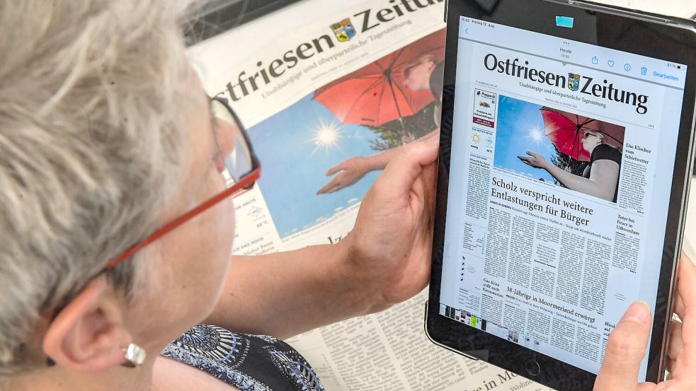 Um die Pressefreiheit in Zeiten von Fake News geht es am 22. Mai in Leer. Foto: Ortgies/Archiv