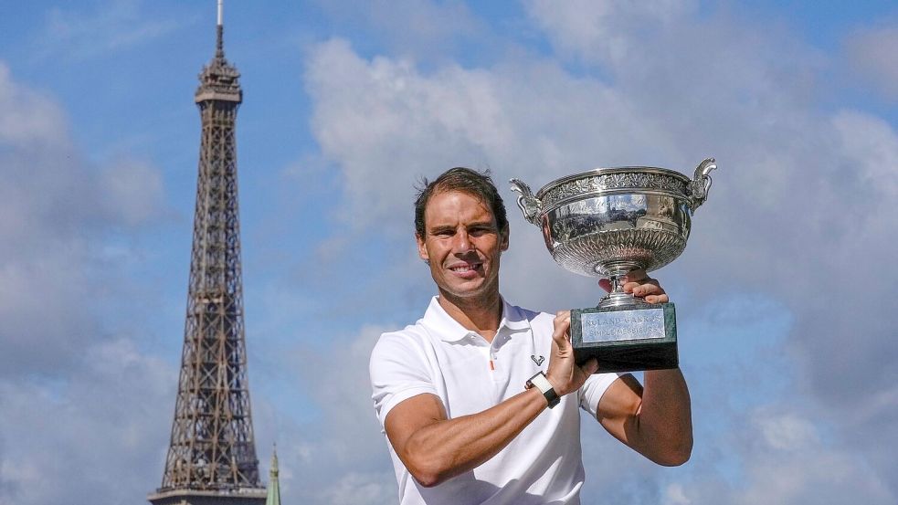 Will bei den French Open in Paris noch einmal um den Titel kämpfen: Rafael Nadal Foto: Michel Euler/AP/dpa